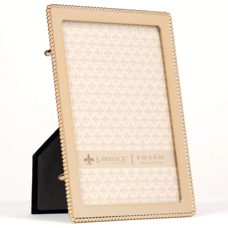 Lawrence Frames 714046 4x6 Gold Metal Classic Bead Picture Frame - Image 2